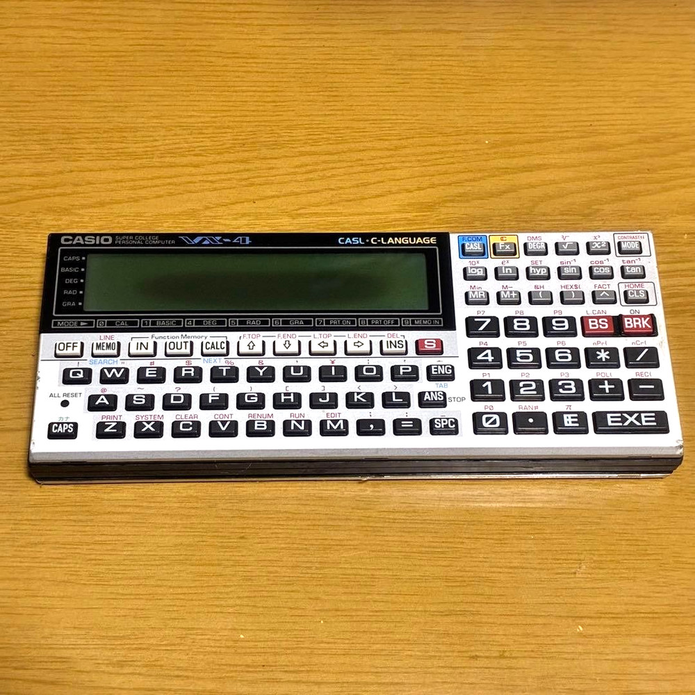 CASIO VX-4 mini Pocket Personal Computer Calculator Tested Working From Japan