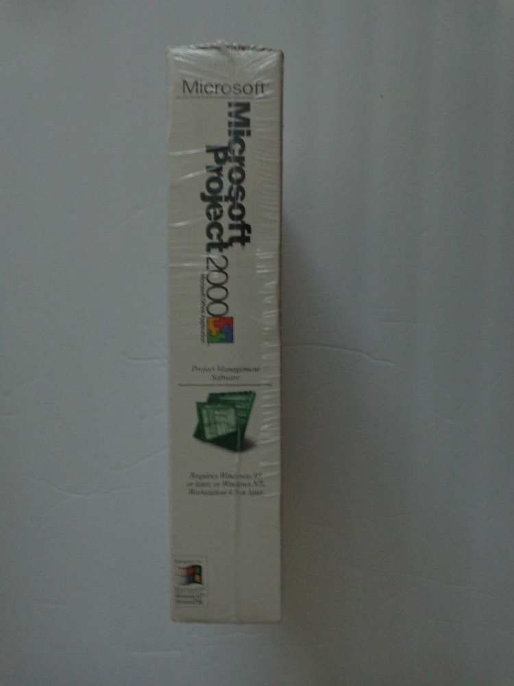 Microsoft Project 2000 w/ Project Central Client and Server - New and Sealed