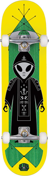 Alien Workshop High Priest 8.25 Yellow Complete Skateboard