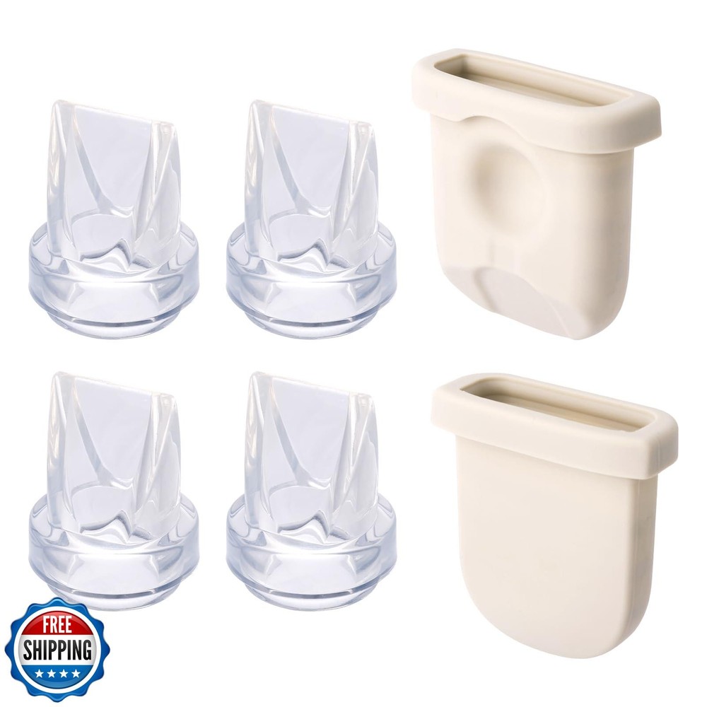 4pcs Breast Pump Parts for eufy, Includes 2pcs Silicone Diaphragms and 2pcs D