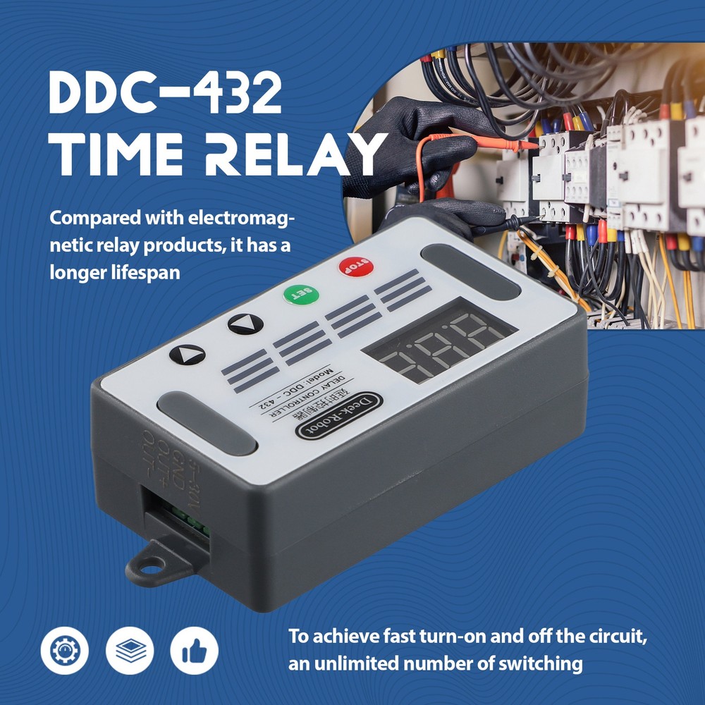 DDC-432 Dual MOS LED Digital Delay Controller Time Delay Relay Trigger5271