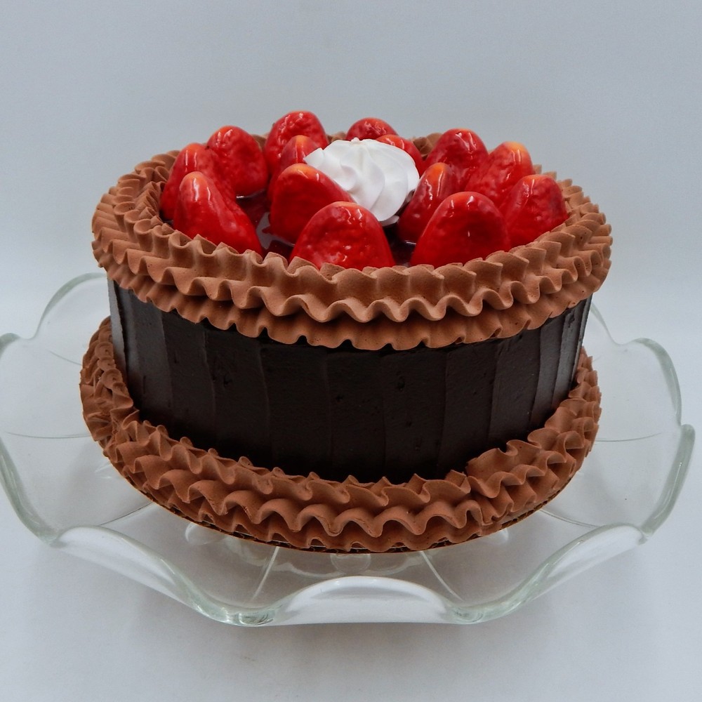 Chocolate Cake Window Display Realistic Artificial Fake Restaurant Prop Decor