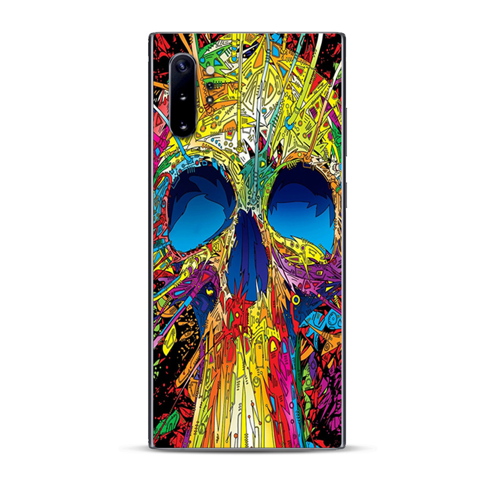 Skins Decal Wrap for Samsung Note 10 Plus colorful skull 1
