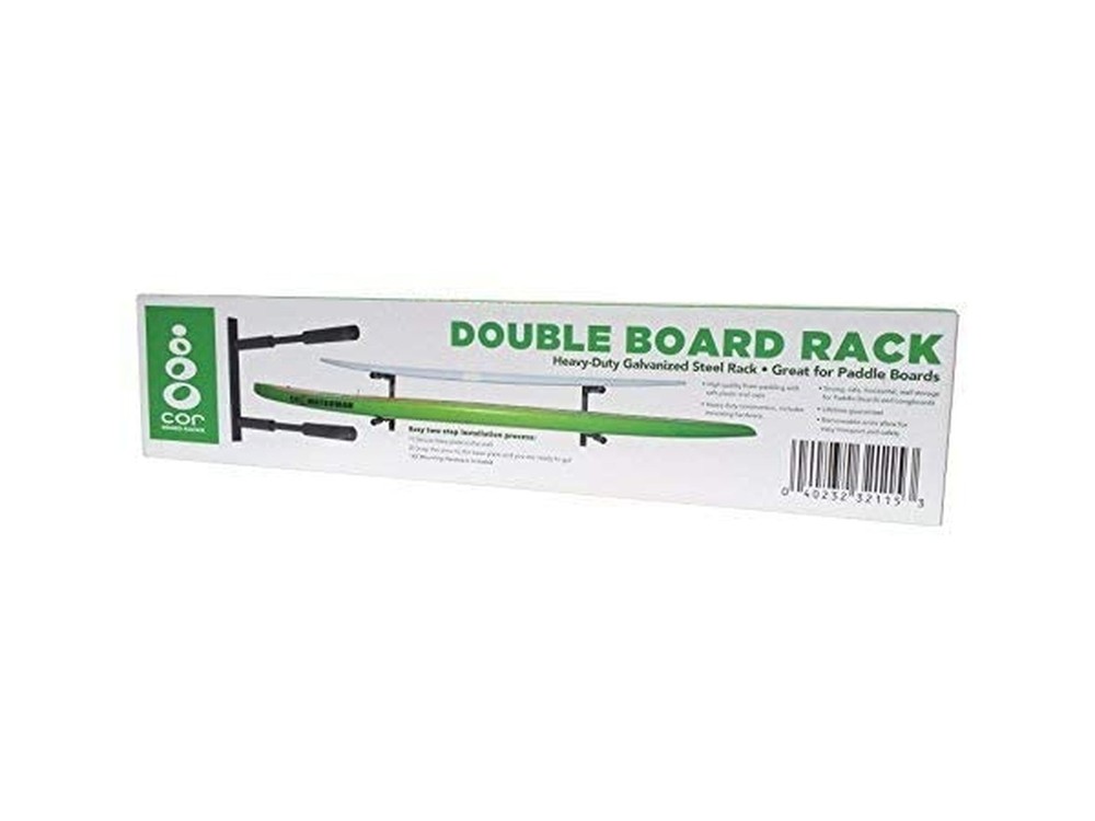 Paddle Board Wall Mount Rack by COR Surf | Double Surfboard or Paddleboard Wa...