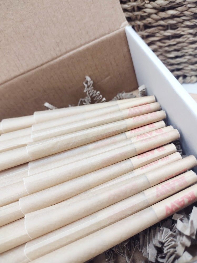 Authentic RAW Classic 1 1/4 Size Pre-Rolled Cone 100 Pack - Free Shipping