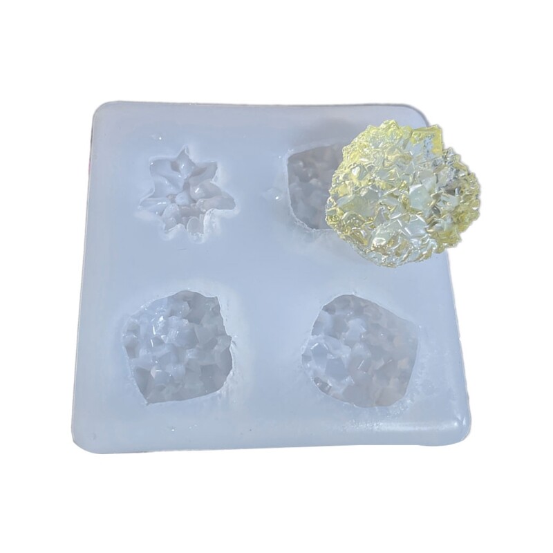 Handmade Simulation Original Stone Epoxy Resin Mold Crystal Stone Casting Mold