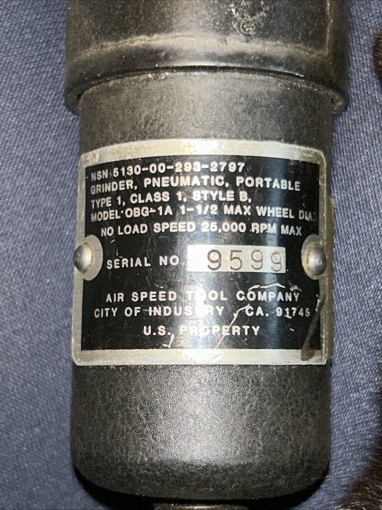 Pneumatic Grinder USA Military Issued