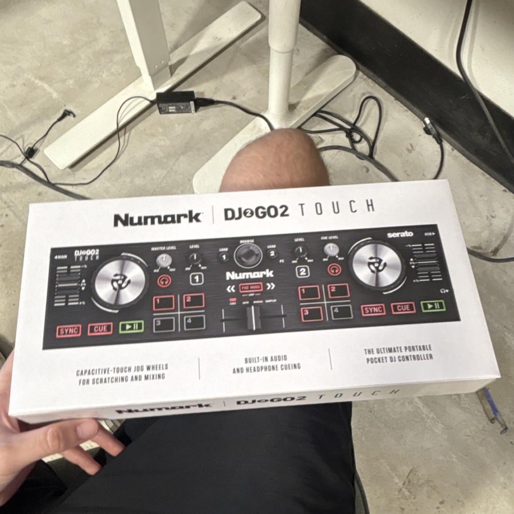 Numark DJ2GO2 Touch Portable Double Deck Controller Touch-Capacitive Jog Wheels