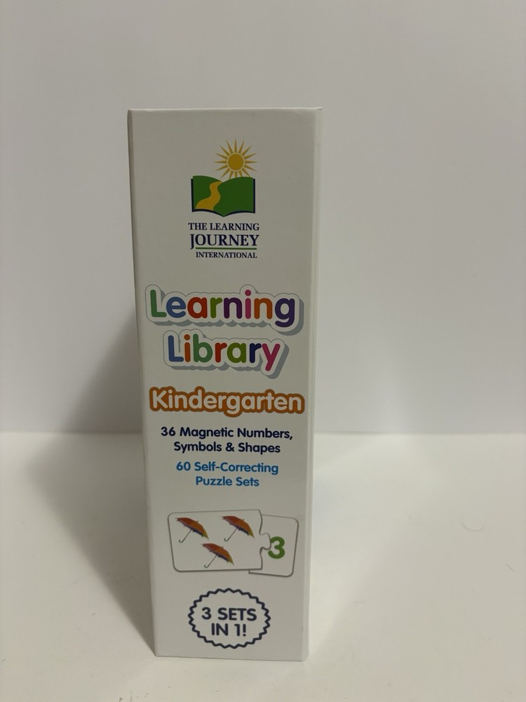 NEW Open Box Kindergarten Learning Library 3 Sets in 1, 4+ Educational