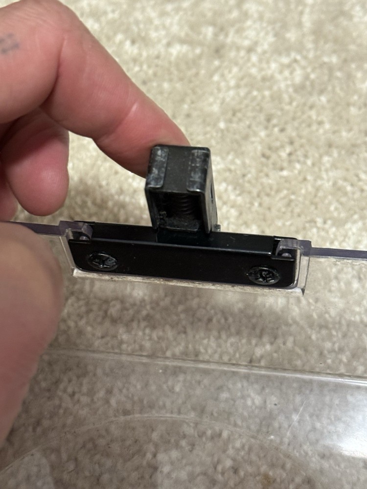 Genuine Technics SL-1200MK2 Quartz Dust Cover Lid BROKEN One Functional Hinge