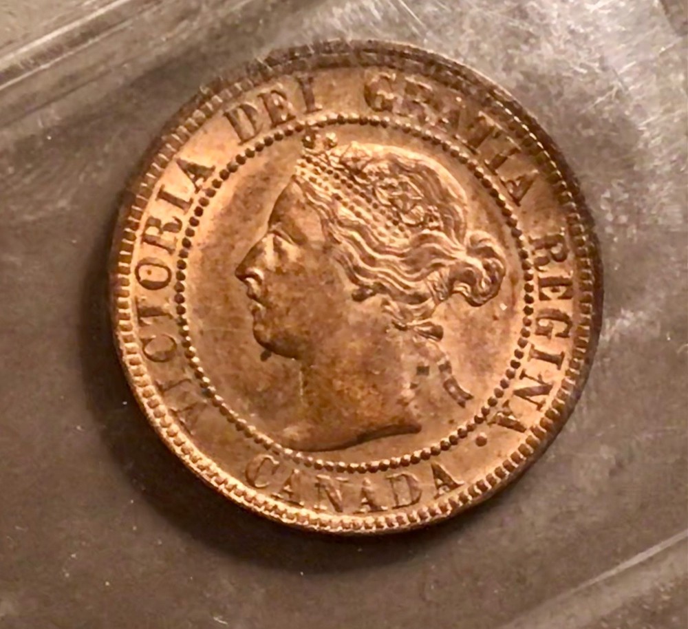 1898H, 1899 Canada Cent Coins; ICCS