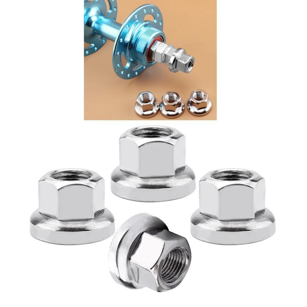 4Pcs M10 Foldable Wheel Hub Nuts MTB Hardware Bolts