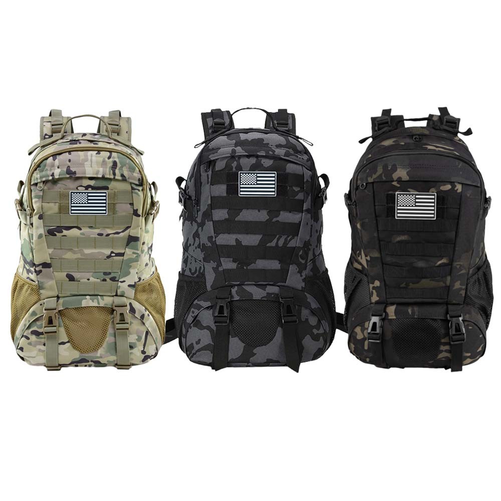 American Flag Tactical Backpack 30L - Military Grade Molle System Daypack