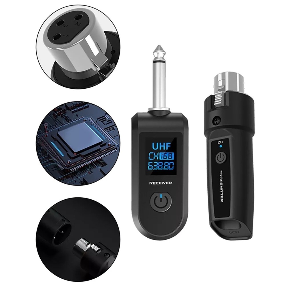 Wireless Audio Transmitter&Receiver XLR Adapter 30-50m Stable Transmission