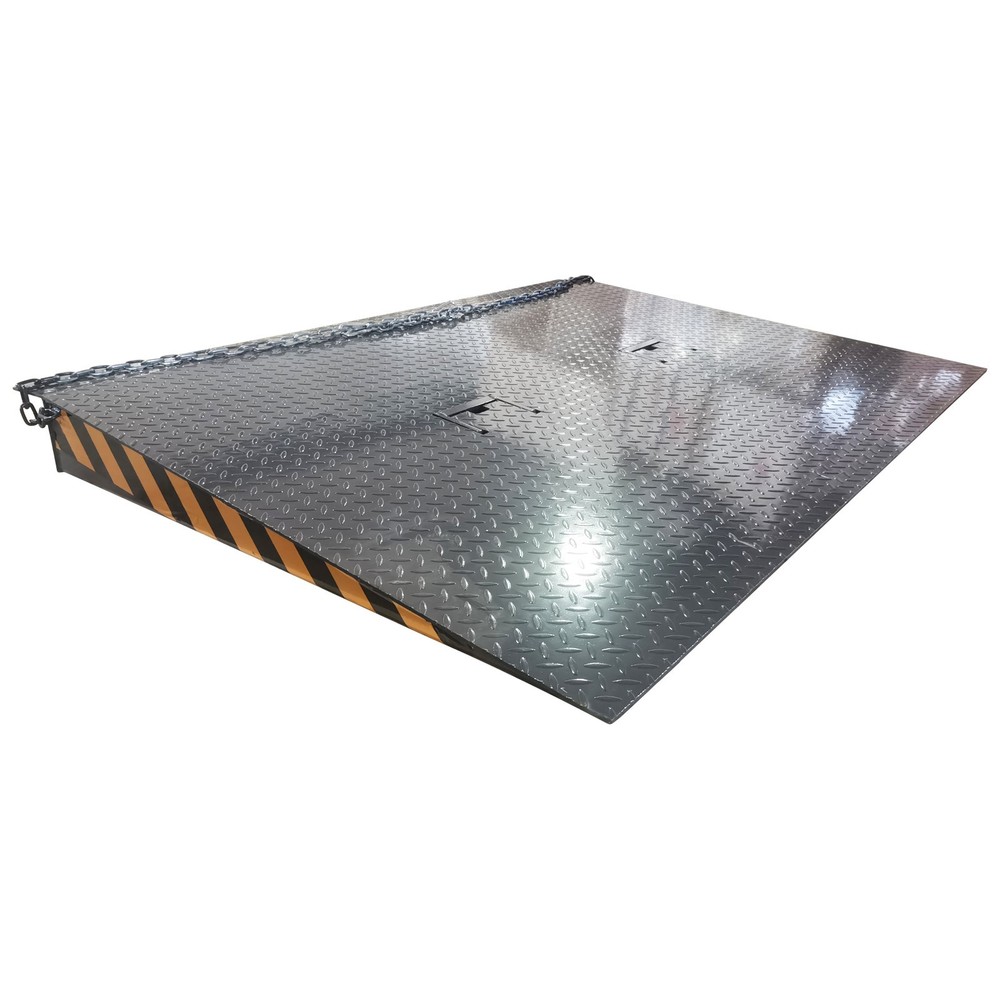 6000kg Heavy Duty Ground-to-Container Loading Ramp Platform Height-Adjustable