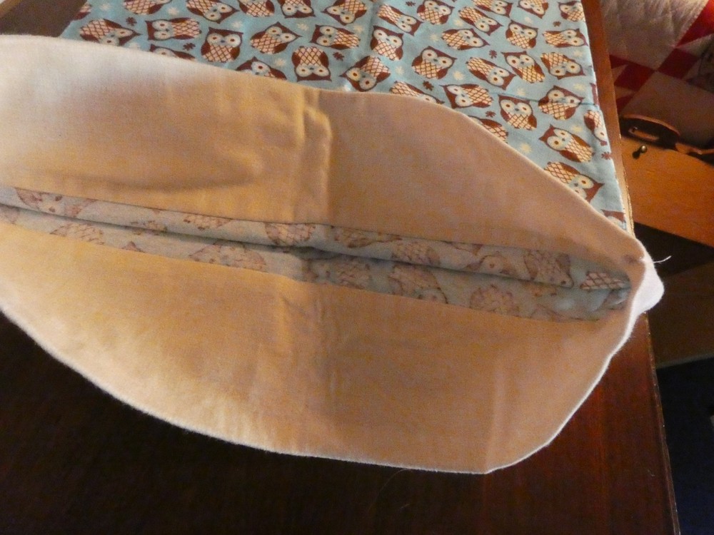 Handmade Pillowcase Flannel Owls
