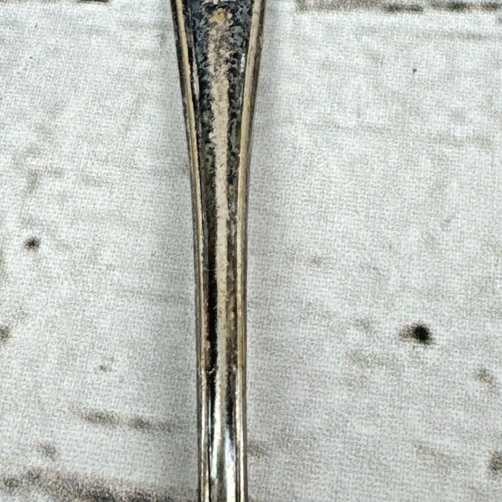 E & JB TEA INFUSER SPOON Strainer Silverplated Hinged Double Spoon Vintage