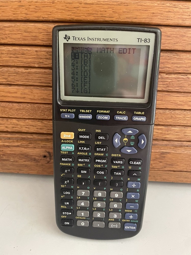 Texas Instruments TI-83 Handheld Graphing Calculator Tested Working