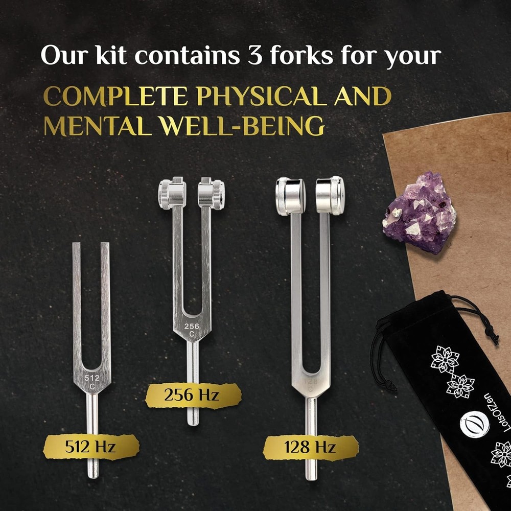 Healing Tuning Fork Set - Yoga Meditation Accessories