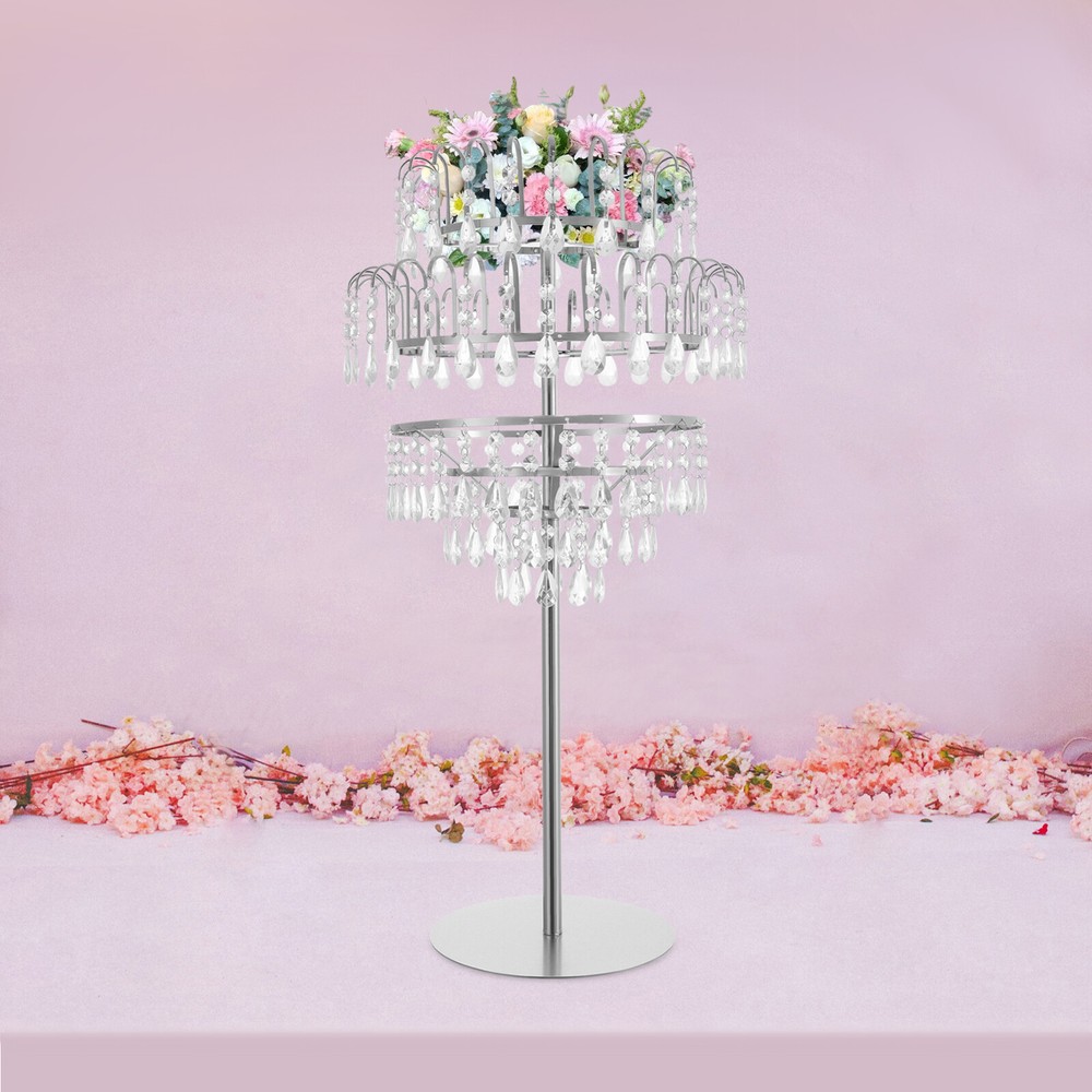 5-Tiers Flower Stand Multi-function Flower Stand Tabletop Wedding Flower Stand
