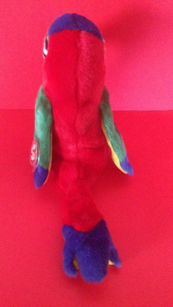 Colorful Plush Parrot Beanie Buddies Bird