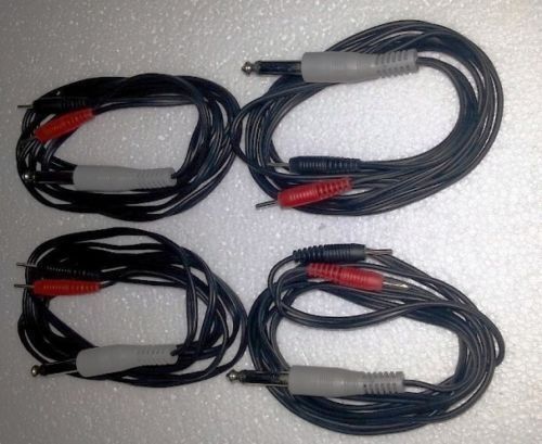 Electrotherapy Electrode Lead/Cable 4 Nos.for Dynoplus 4 Channel Stimulator &$A+