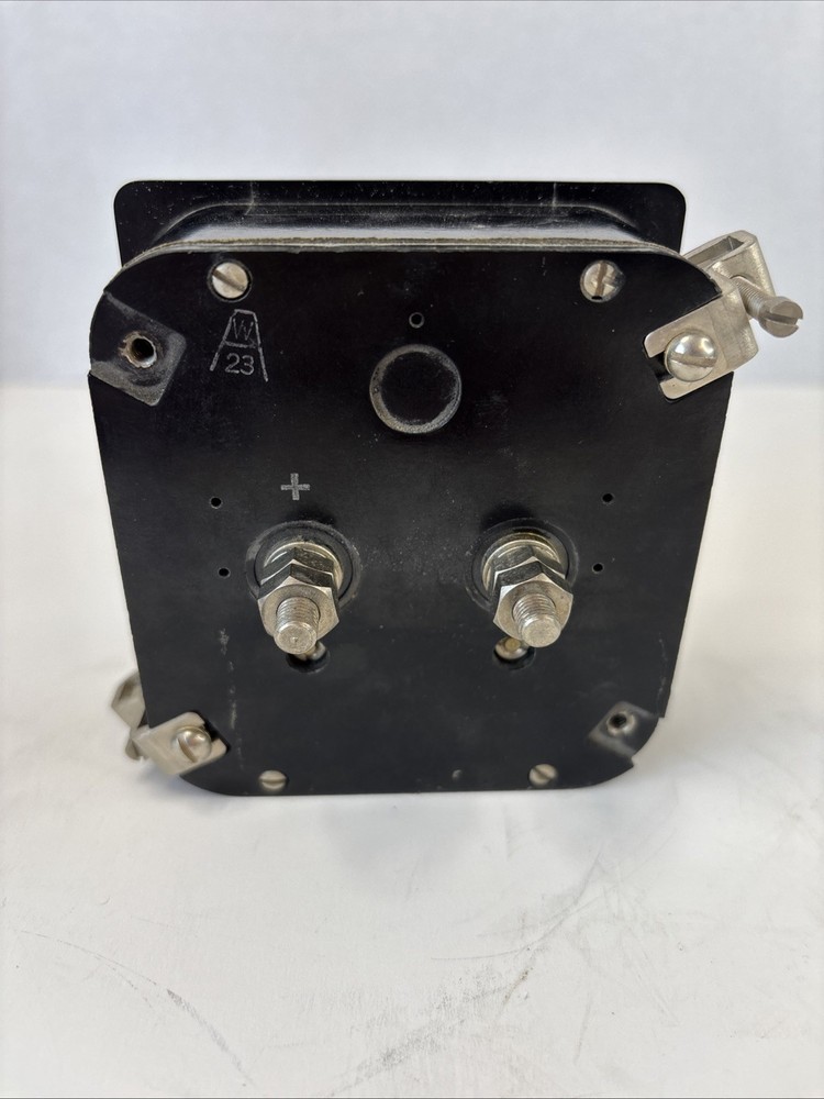 Weston DC Voltmeter Model 741 w/Mounting Hardware 0 - 10 Volts. Untested.