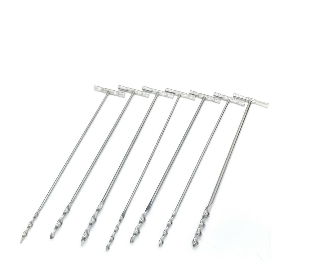Orthopedic K-Nail reamer Solid Handle Different Size 8 PCs Set orthopedics Instr