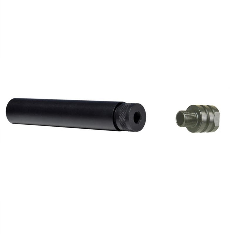 Aluminum Muzzle Brake 1/2x36 TPI Thread With Thread Converter For 9mm