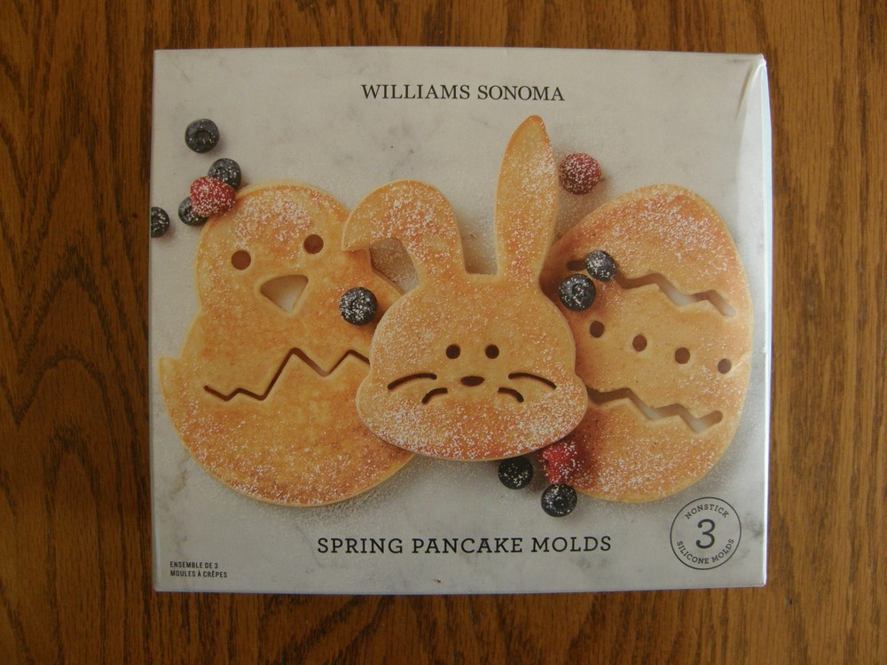 Set 3: Williams Sonoma Spring Easter Pancake Molds - Chick, Bunny & Egg - New