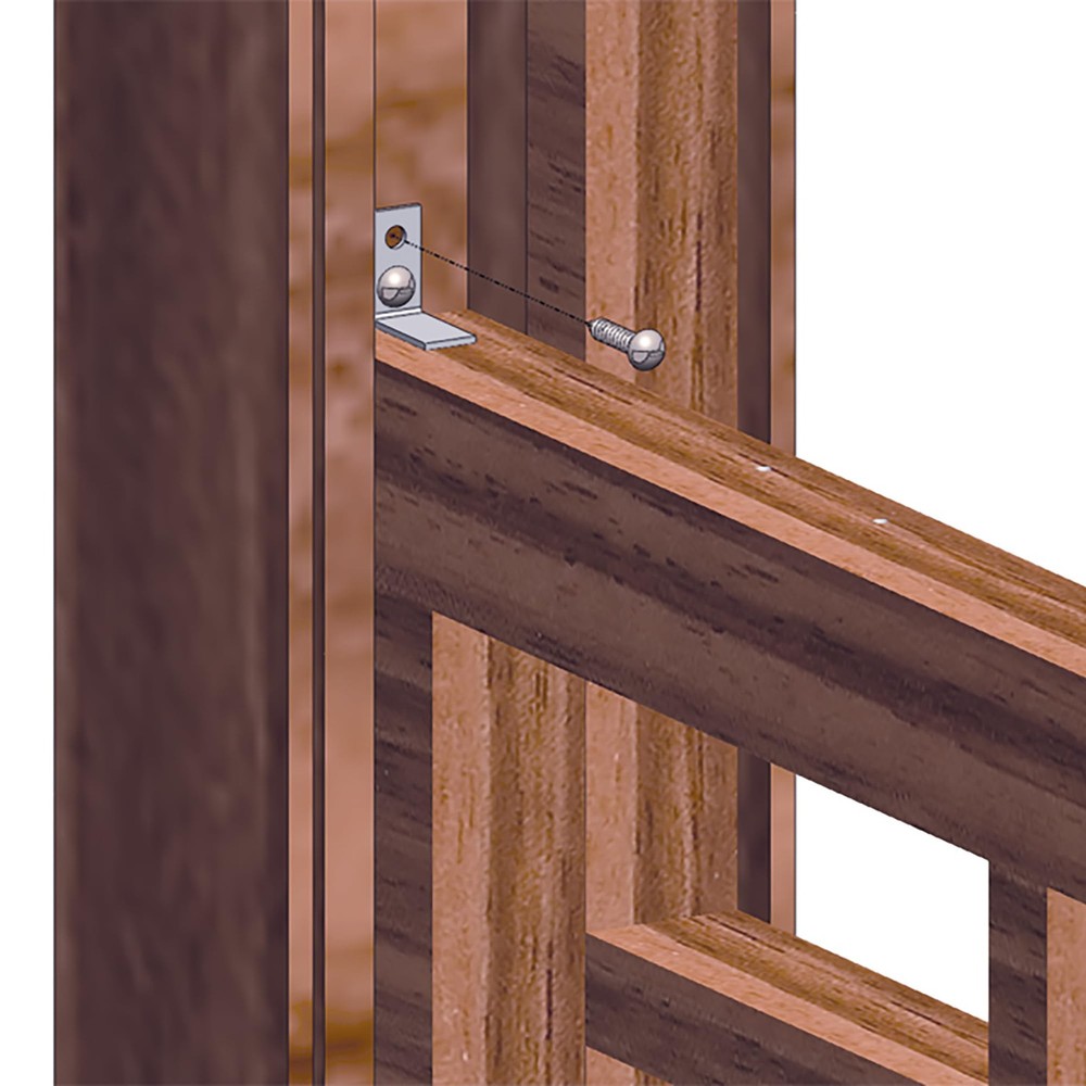 SEGAL S 4752 Fixed Window Guard, Single Pack, White – 22” – 38” Adjustable Width