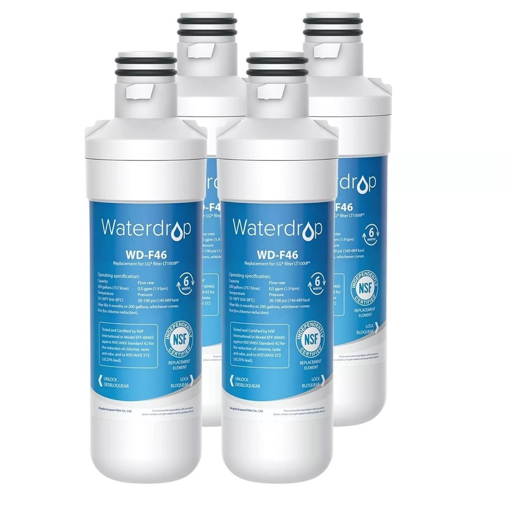 Waterdrop Replacement for LG® LT1000P® ADQ74793501 Refrigerator Water Filter