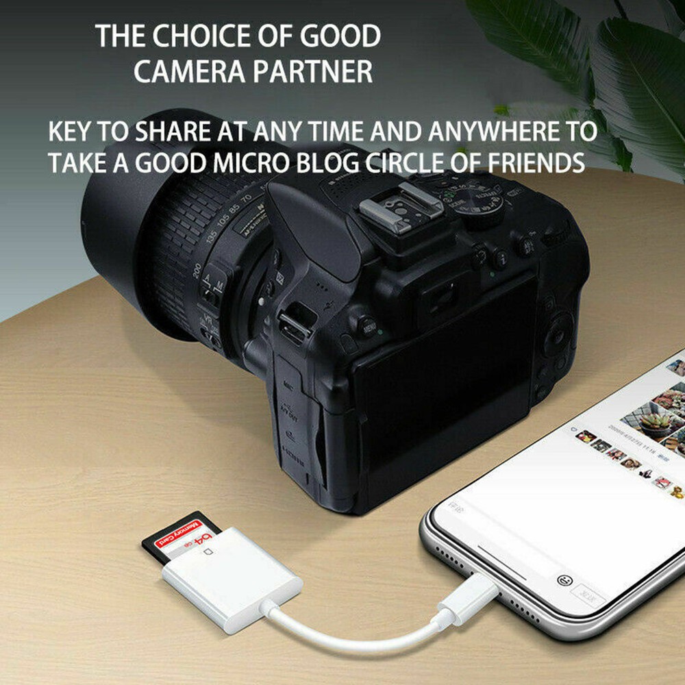 USB C SD Card Reader Type-C to SD Card Camera Reader Adapter for Android