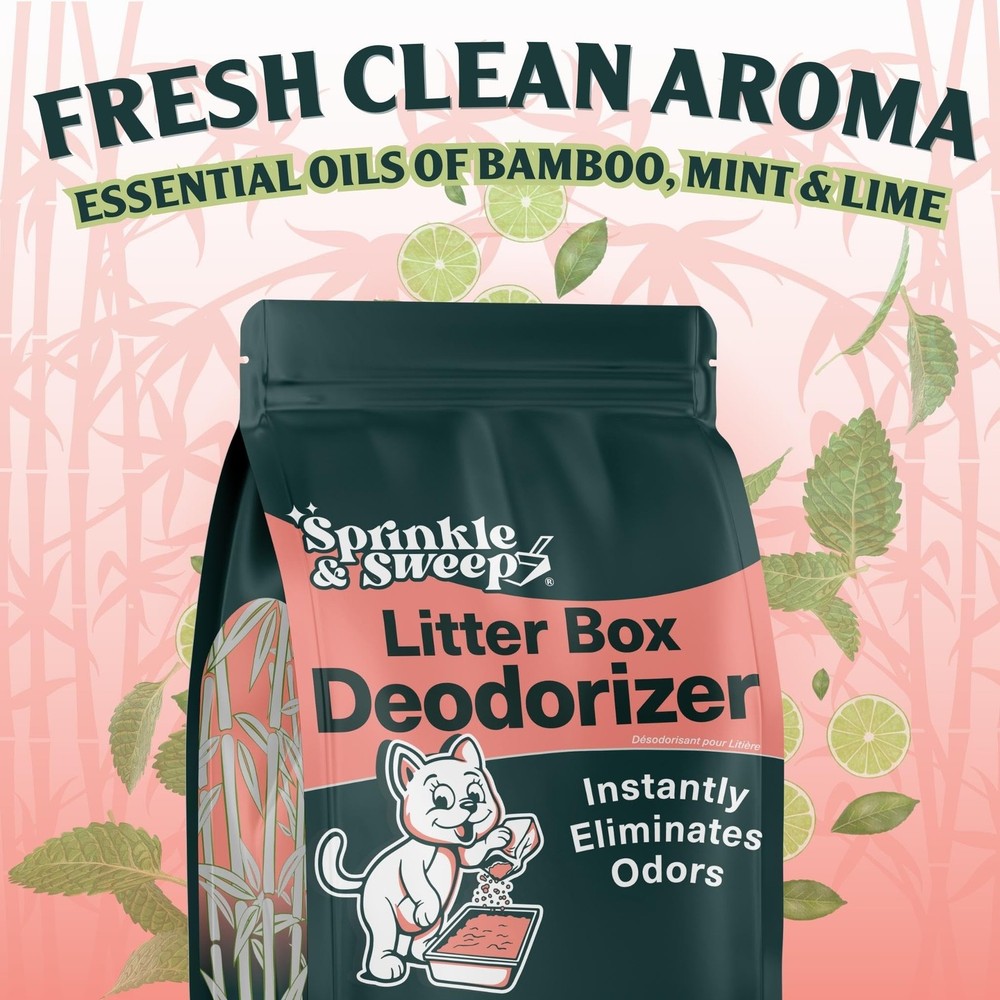Cat Litter Deodorizer | Non-Toxic Odor Control for Kittens | Fresh Home Solution