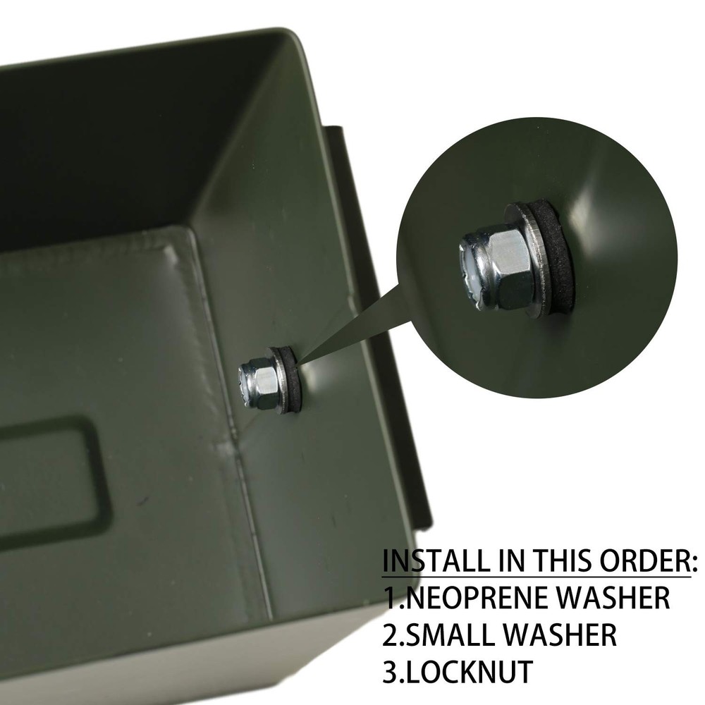 Aolamegs Ammo Box Can Lock Hardware 2 Count Steel Color Locking Kit