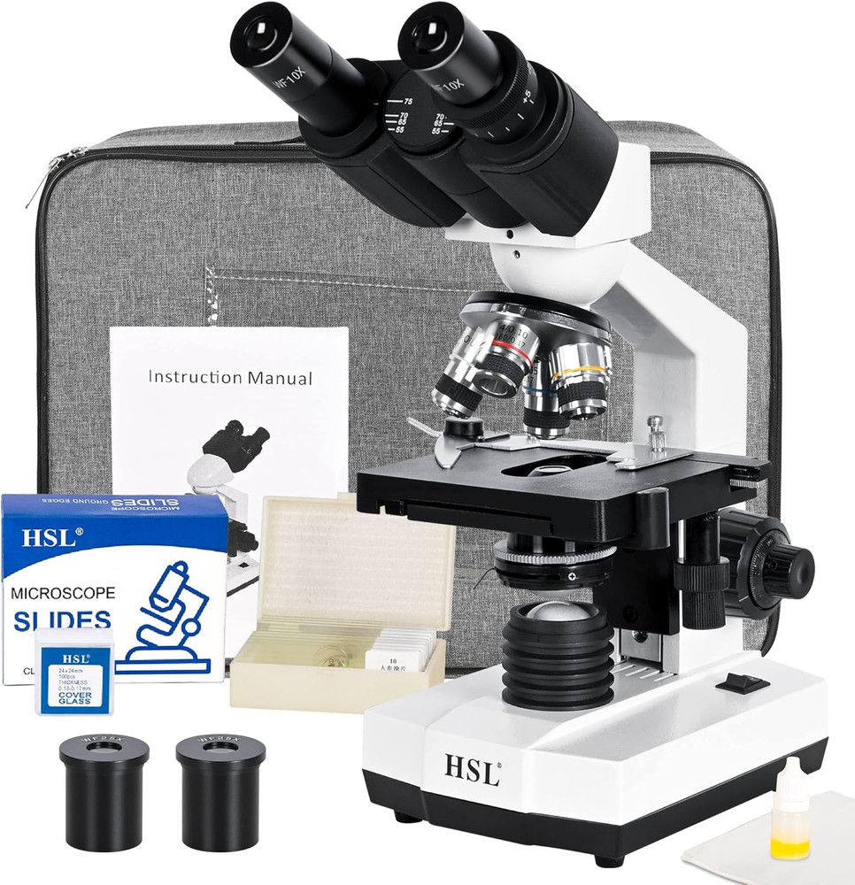 40X-2500X Compound Binocular Microscope for Adults Professional,Microscopes for