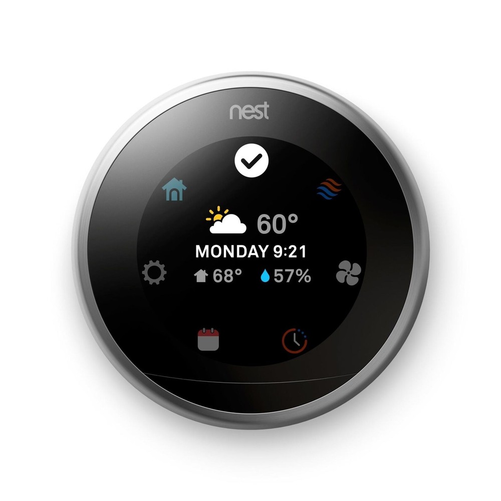 Google Nest T30 Nest Learning Thermostat - 3rd Generation - Silver