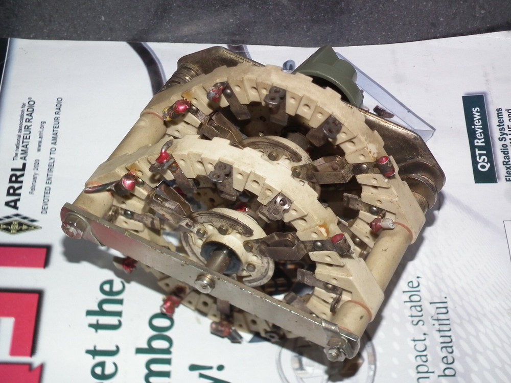 CERAMIC SWITCH DUAL SECTION 3 or 9 POSITIONS - HF LINEAR AMPLIFIER ANTENNA TUNER