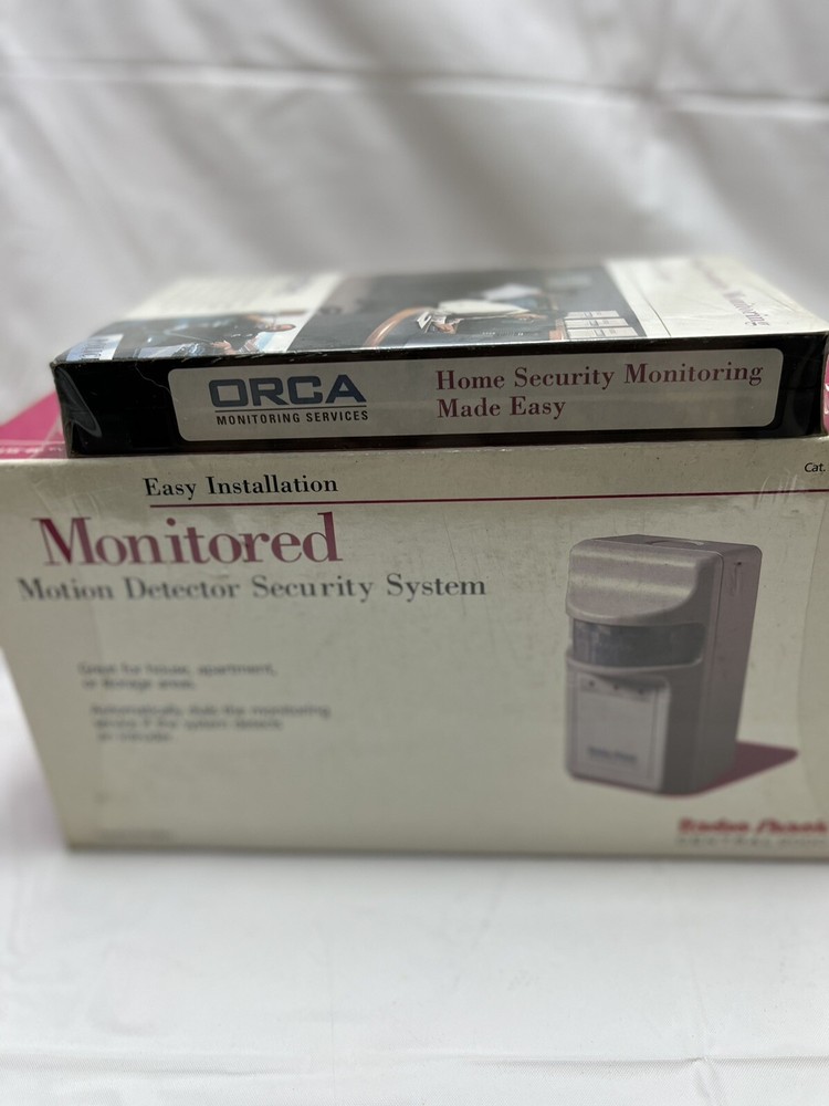 Radio Shack Monitored Motion Detector Security System 49-351 Sealed