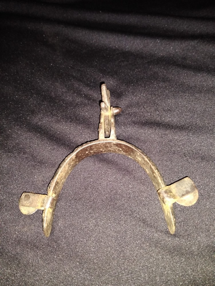 Mexican Spur, Double Sterling Silver Mounted Single Left Spur