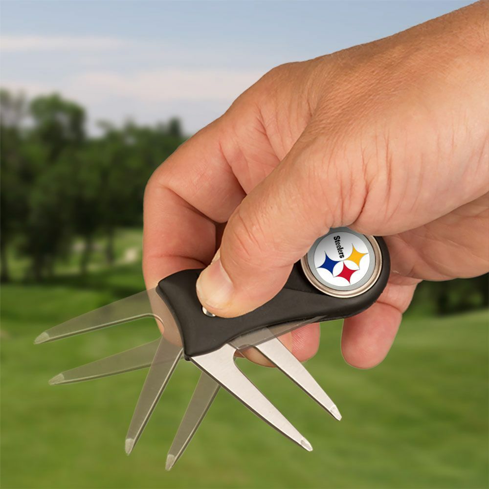 NFL SEATTLE SEAHAWKS GOLF DIVOT TOOL SPRING ACTION REMOVABLE MARKER NEW