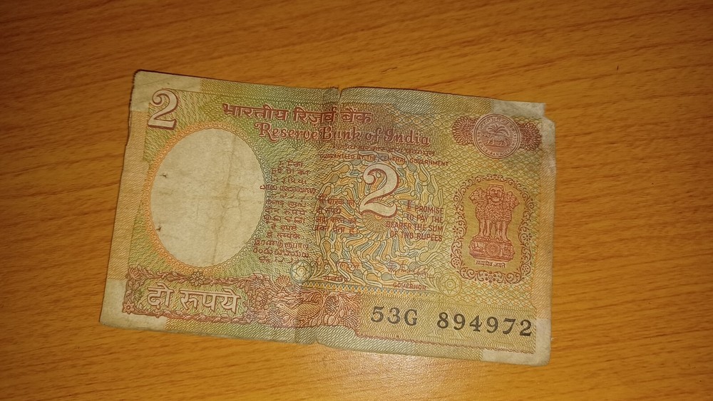 Normal Condition - , 2 Rupee Signed by R.N Malhotra,