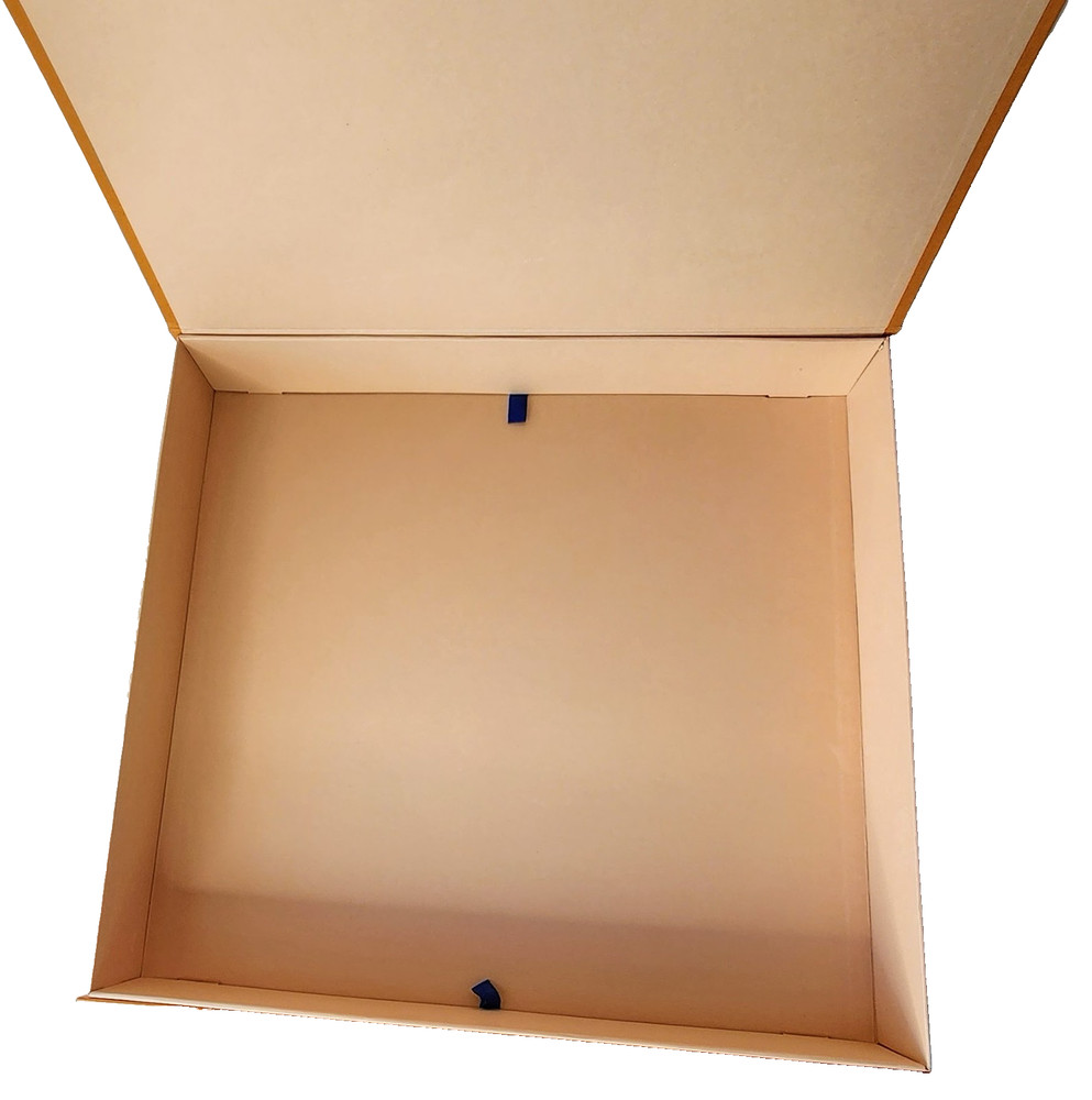Louis Vuitton Magnetic Gift Box Large Orange Storage Packaging LV