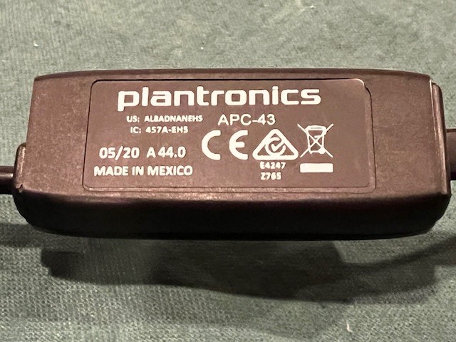 Plantronics APC-43 Electronic Hook Switch Cord 38350-13