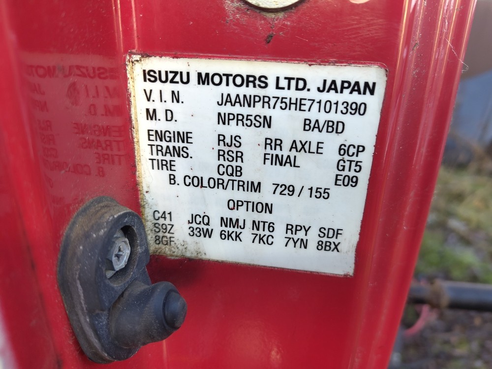 Isuzu Forward Npr Front Right Cabin Sun Visor Mount Storage Tray