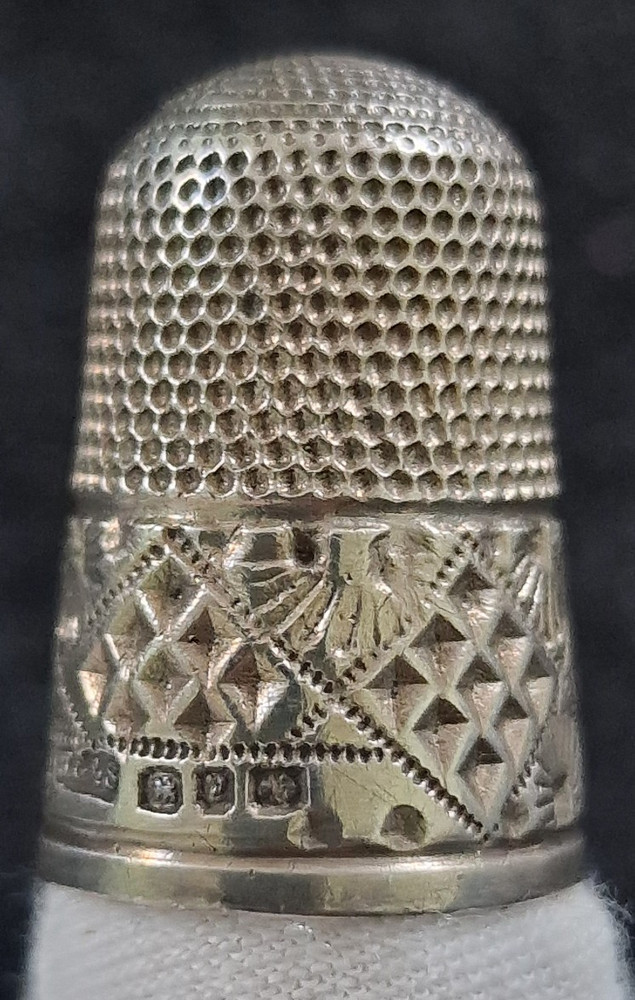 Hallmarked Sterling Silver Thimble 1898 Henry Griffith & Son BIRMINGHAM