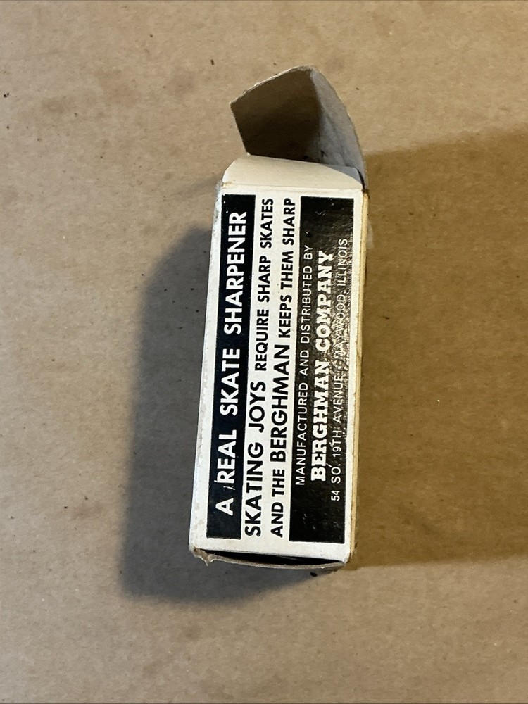 Vintage Berghman Skate Sharpener With Original Box Condition Issues INV-AT02