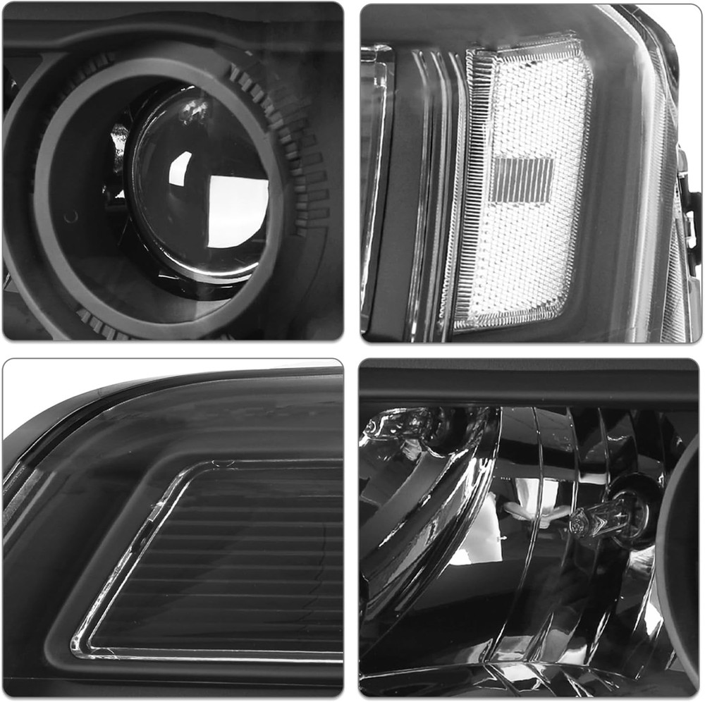 Headlight Assembly Fit for 2010-2015 GMC Terrain SL SLE SLT Halogen Projector Fa