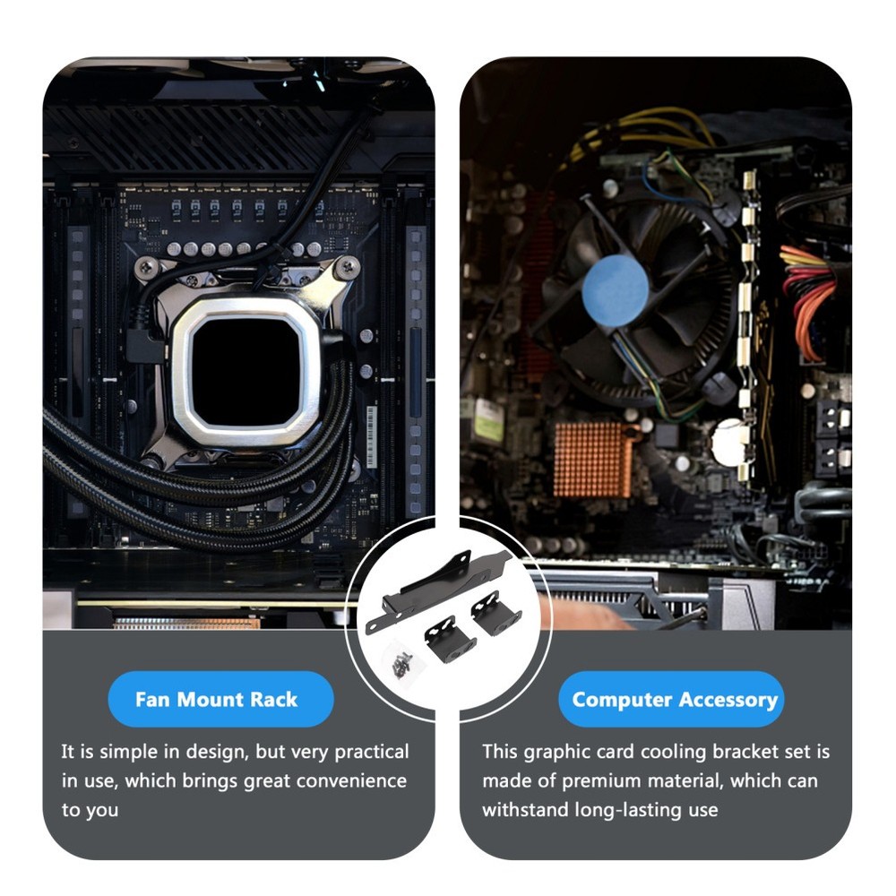 Computer Wind Pressure Cooling Bracket Fan Mounting Holder for Graphics