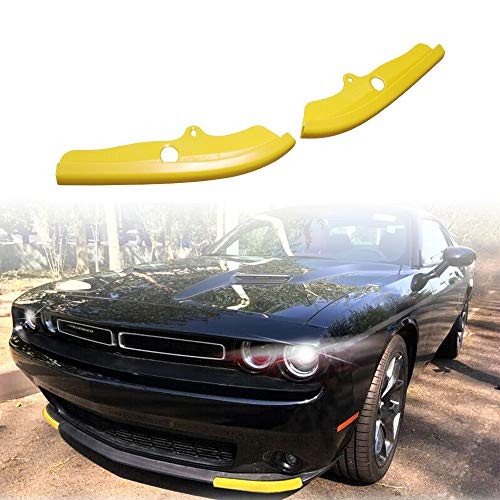 Front Bumper Lip Splitter Protector Replacement for 2015-2024 Model 1 Yellow